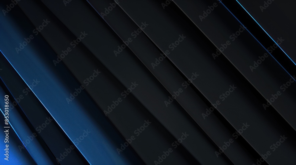 Obraz premium Abstract Diagonal Lines with Blue and Black