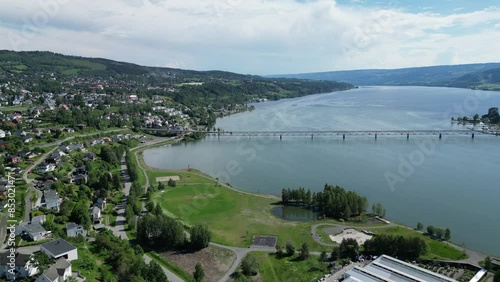 The beach promenade in Lillehammer