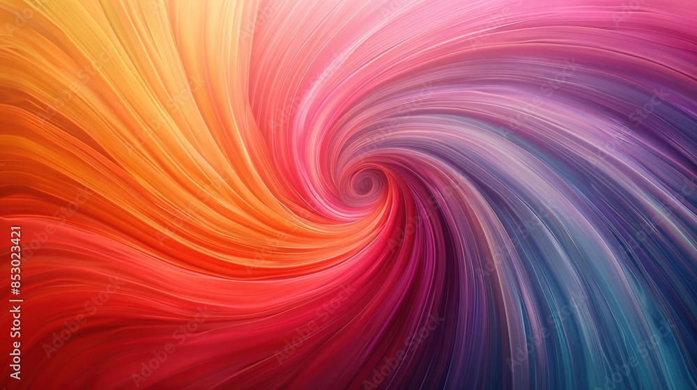 Vibrant swirl of rainbow colors blending together in a dynamic and mesmerizing abstract design. Vibrant swirl of rainbow colors blending together in a dynamic and mesmerizing abstract design.