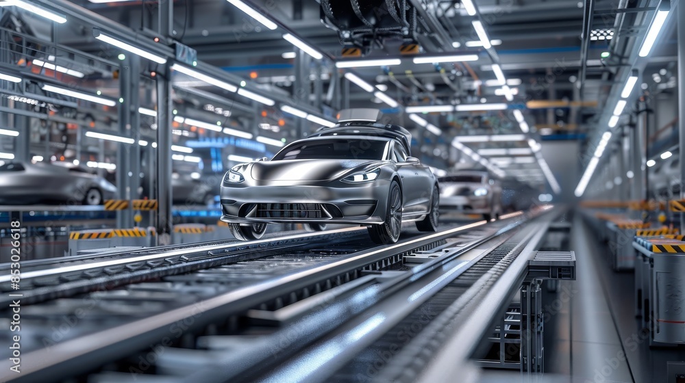Precision Manufacturing, Automated Assembly Line for Automotive Components. Precision Manufacturing, Automated Assembly Line for Automotive Components.