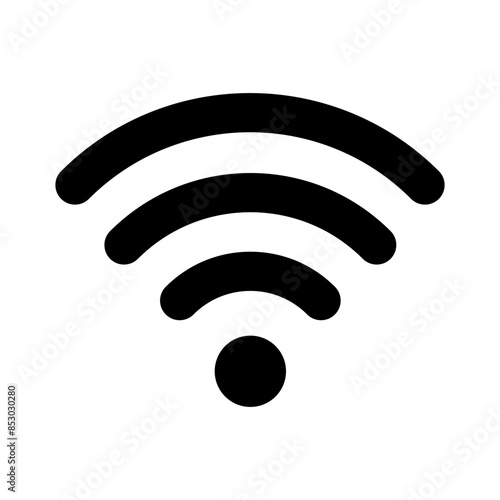 Wifi symbol icon. The wireless icon. wifi symbol. on white background - vector