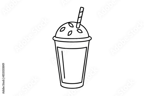 smoothie Vector Illustration and line art