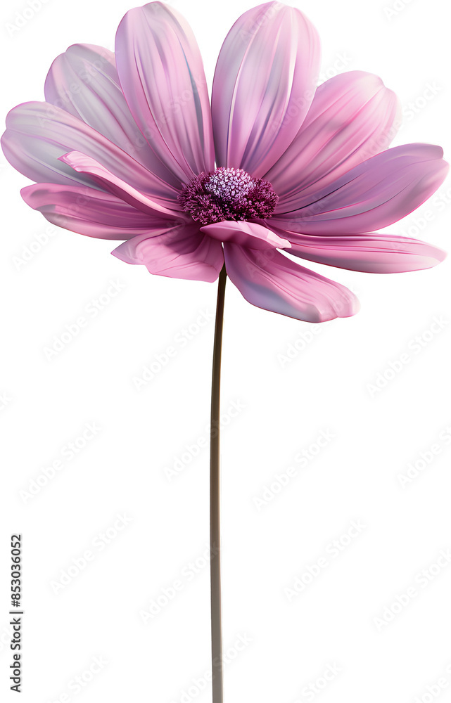 Pink chrysanthemum flower with leaves on the stem illustration transparent. Pink chrysanthemum flower with leaves on the stem illustration transparent.