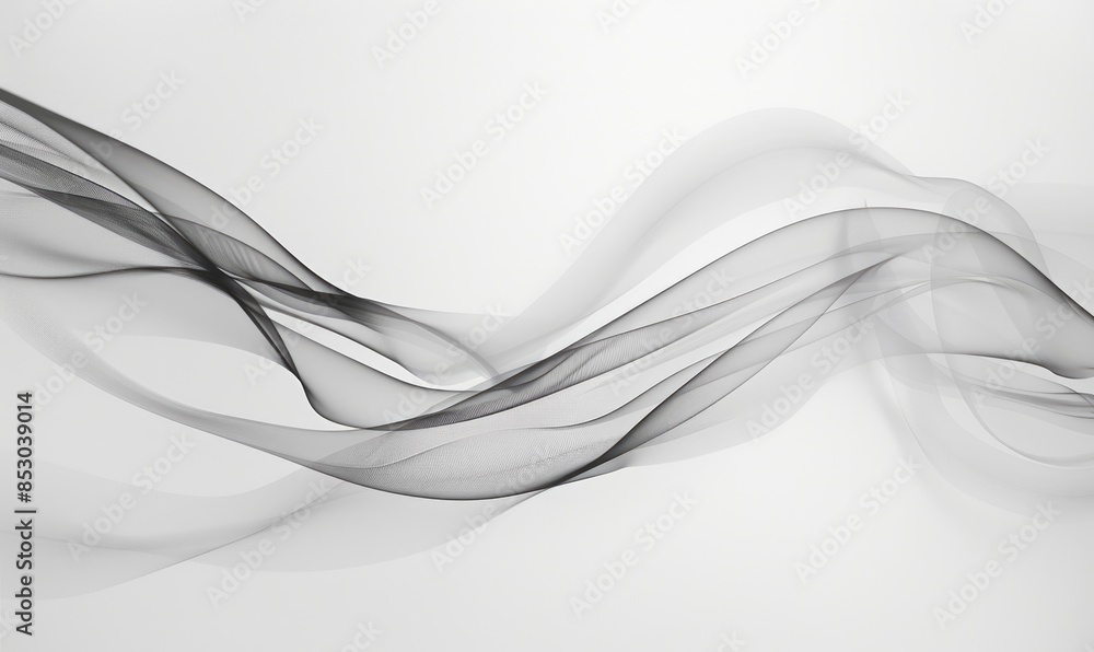 Obraz premium Abstract lines intertwining and crossing on a white background