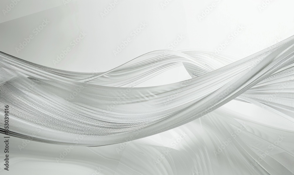 Abstract lines intertwining and crossing on a white background Abstract lines intertwining and crossing on a white background