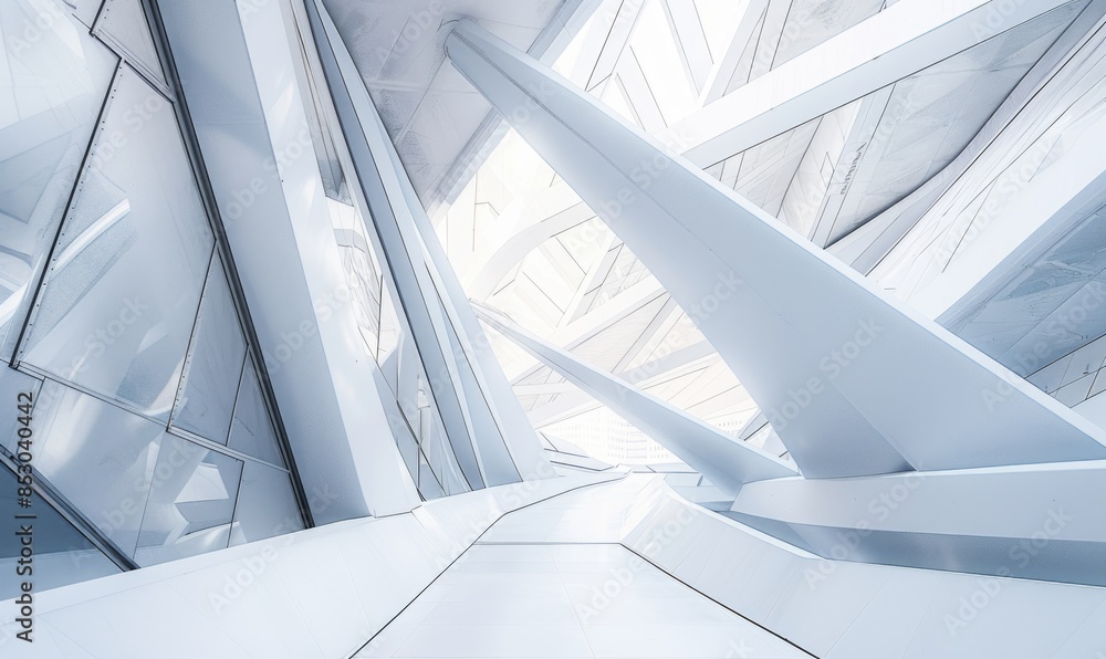 Fototapeta premium Abstract background with curving lines crossing over each other