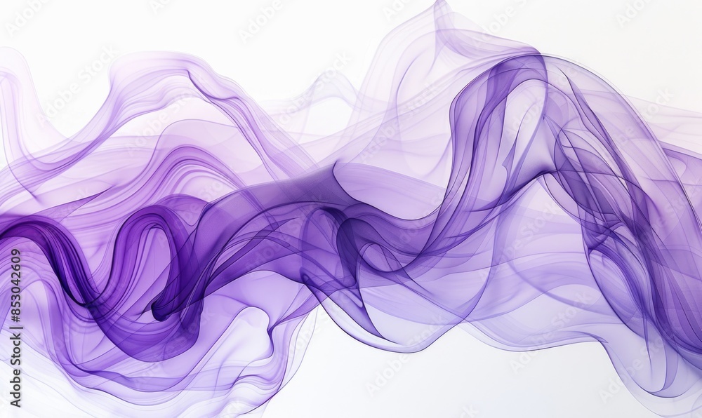 Flowing, intertwining lines on a white canvas Flowing, intertwining lines on a white canvas