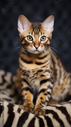 Wallpaper Mural Bengal Cat, Texture Background Abstract Image Pattern, For Wallpaper, Background, Cover and Screen of Cell Phone, Smartphone, Computer, Laptop, Format 9:16 and 16:9 - PNG Torontodigital.ca