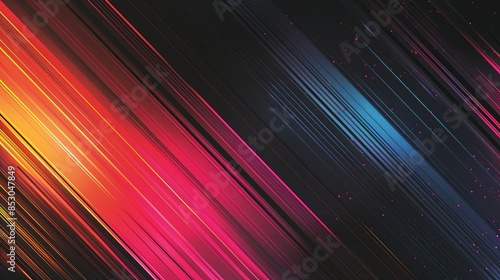 abstract lines background gradient in cyberpank style