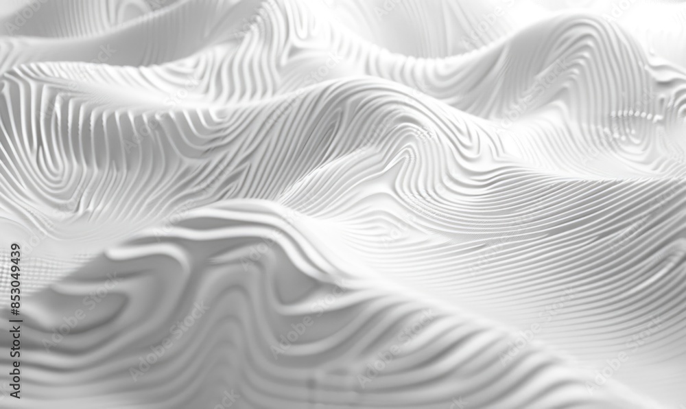 Flowing lines weaving through each other on a white background, abstract background Flowing lines weaving through each other on a white background, abstract background