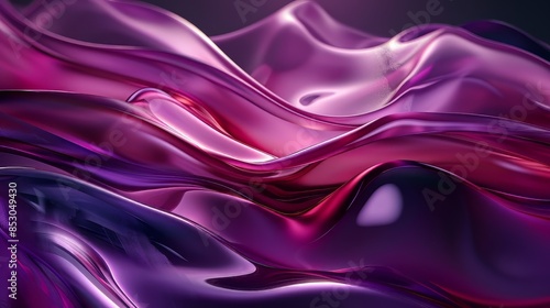 Abstract Purple Liquid Waves