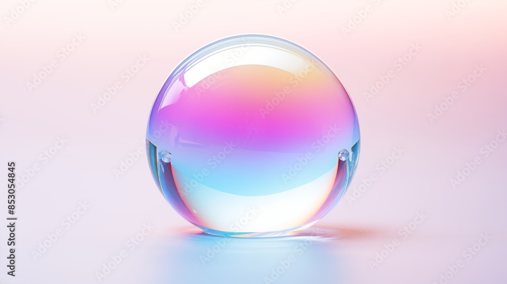 Aesthetic Transparent Bubble Reflecting Gradient Pastel Colors Aesthetic Transparent Bubble Reflecting Gradient Pastel Colors