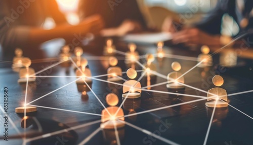 Global business networking structure, analysis, hr recruitment, customer service, teamwork, strategy