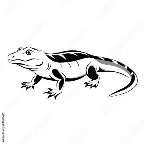 eryops, a type of ancient amphibian that lived during the Permian period.