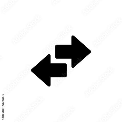 arrows data transfer icon, exchange arrow icons - Swap icon with two arrows