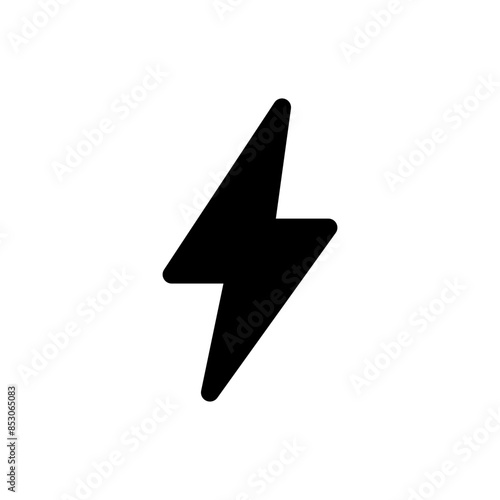 thunder bolt flash icon, flash lightning bolt icon - Electric power icon symbol - Power energy icon sign in filled, thin, line, outline and stroke style for apps and website