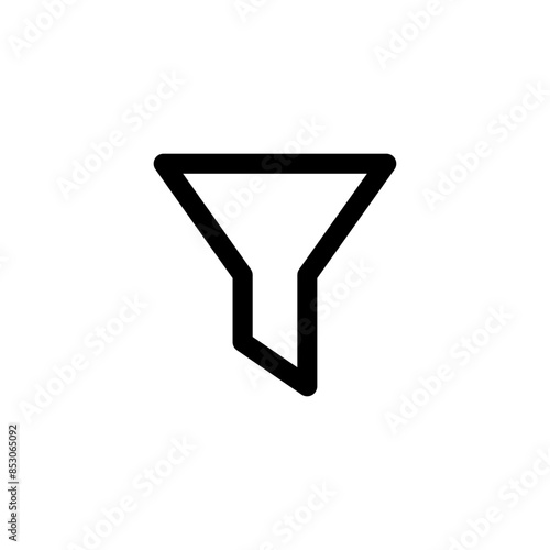 Filter icon, funnel icon, filtering icons, sorting icons - Ascending and descending sort icon sign - Filters icon button