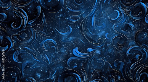 Nightblue colour pattern wallpaper photo