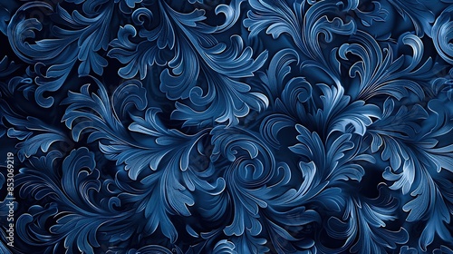 Nightblue pattern wallpaper photo