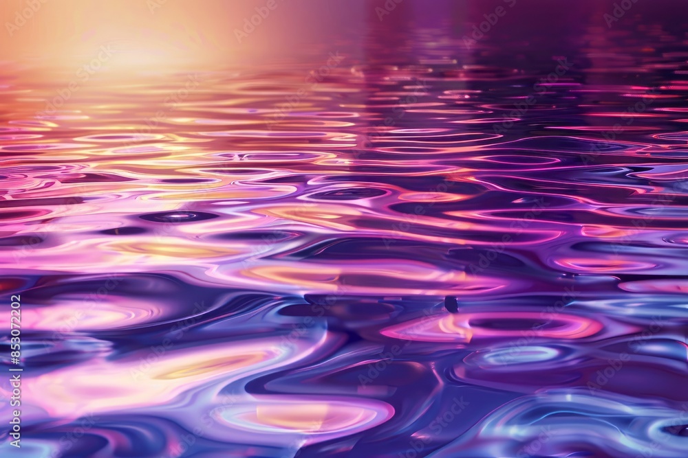 Vivid illustration of a rippling water surface Vivid illustration of a rippling water surface