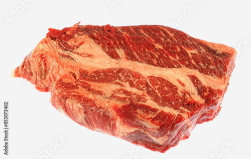 fresh beef isolated on white background