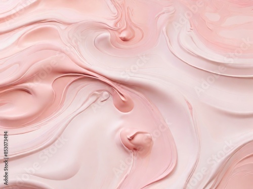 Obraz na płótnie Abstract liquid beige with pink background. Creamy cream background, background texture w salonie