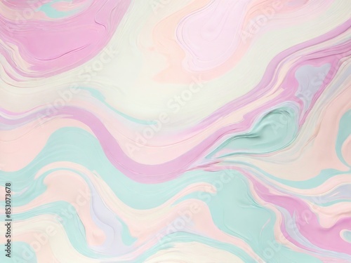 Obraz na płótnie Multi-colored abstract liquid background in soft pastel colors. Watercolor paints w salonie