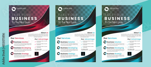 Business flyer design template