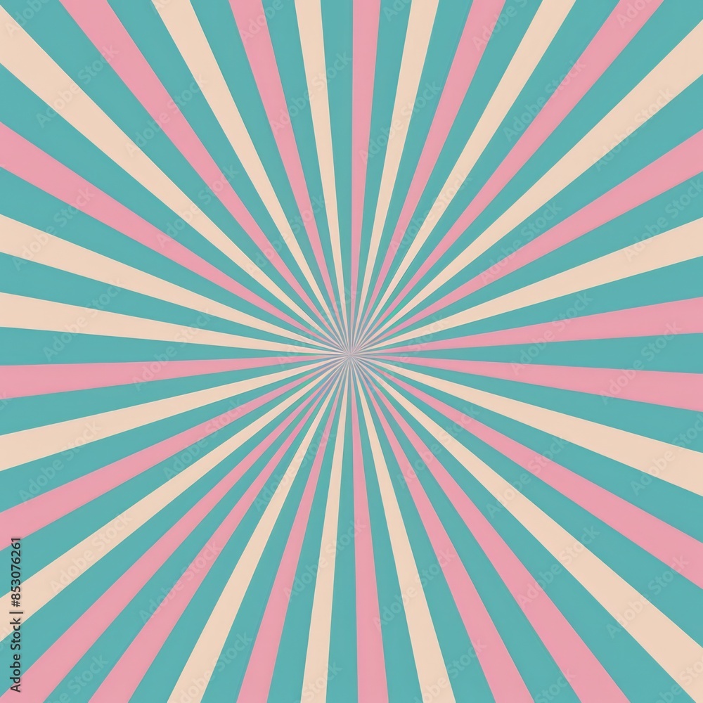 A flat design of pink and blue rays radiating from the center, creating an optical illusion effect A flat design of pink and blue rays radiating from the center, creating an optical illusion effect
