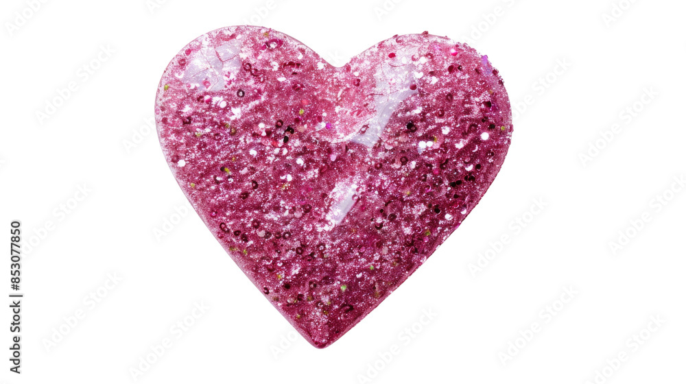 Sparkling heart on a transparent background Sparkling heart on a transparent background