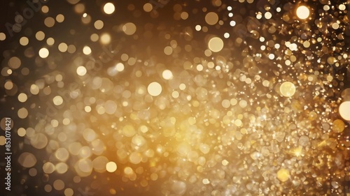 Obraz na płótnie gold abstract background with bokeh defocused lights w salonie