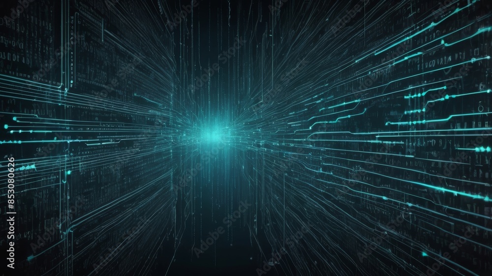 Abstract Technology Network Background Illustration