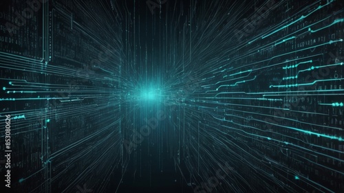 Obraz na płótnie Abstract Technology Network Background Illustration w salonie