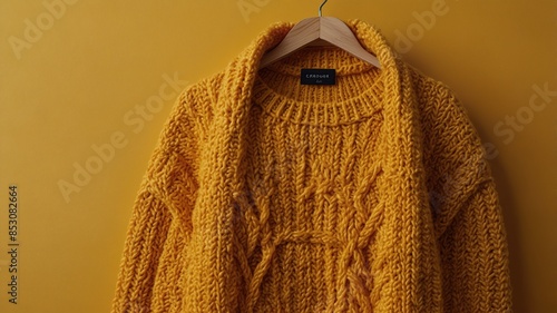 Autumn Flat Lay: Orange Sweater, Accessories.