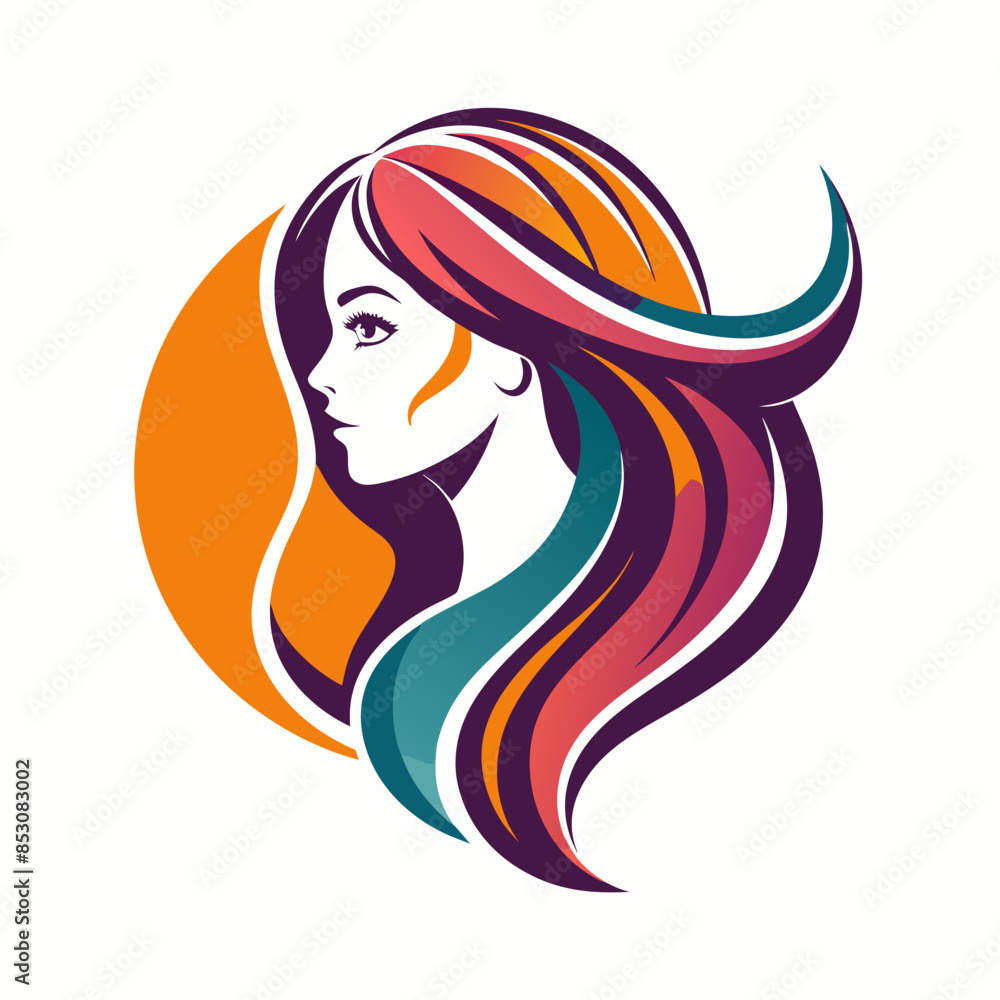 vector-template-abstract-logo-for-woman-salons-and vector-template-abstract-logo-for-woman-salons-and