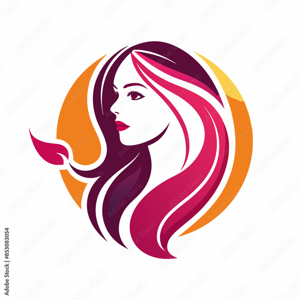 vector-template-abstract-logo-for-woman-salons-and vector-template-abstract-logo-for-woman-salons-and