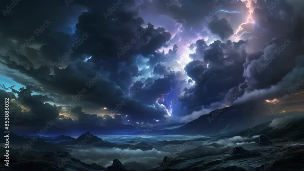 The sky seemed to split open as the electric storm unleashed a fury of bolts and flashes. The sky seemed to split open as the electric storm unleashed a fury of bolts and flashes.