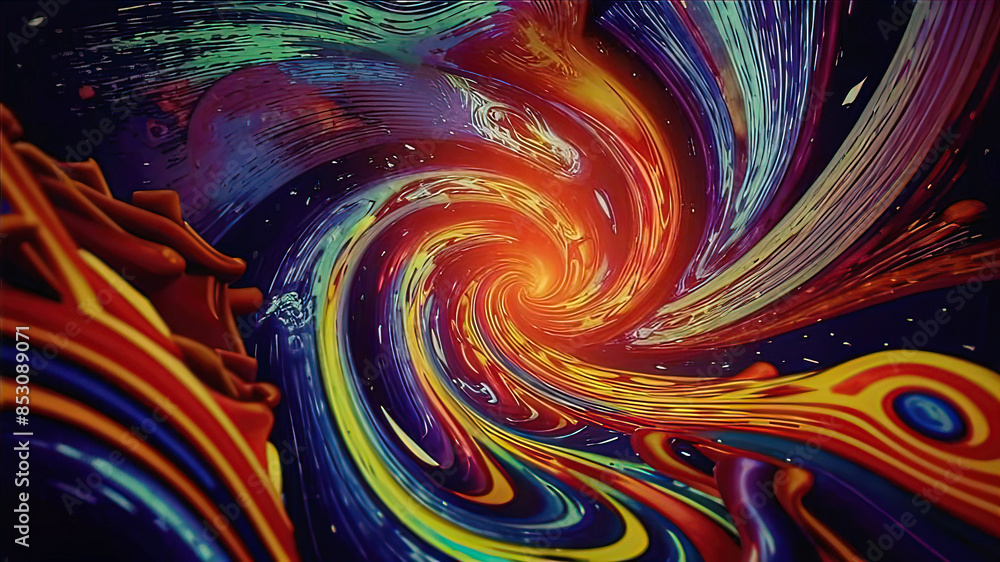 Abstract contemplative image in a quantum and psychedelic style with swirling patterns, fractal structures and abstract flowing shapes. Art fantasy Abstract contemplative image in a quantum and psychedelic style with swirling patterns, fractal structures and abstract flowing shapes. Art fantasy