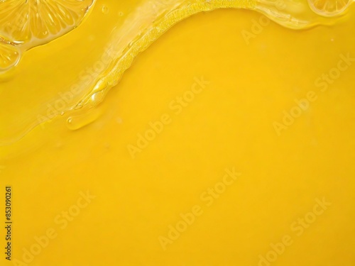 Abstract liquid yellow background.Liquid cream background texture