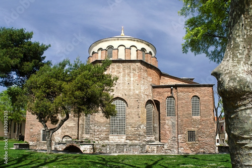 Church of St. Irene in the grounds of Topkapi Palace in Istanbul, Turkey, the church was built on the ruins of an ancient temple dedicated to Aphrodite on the orders of Emperor Constantine photo