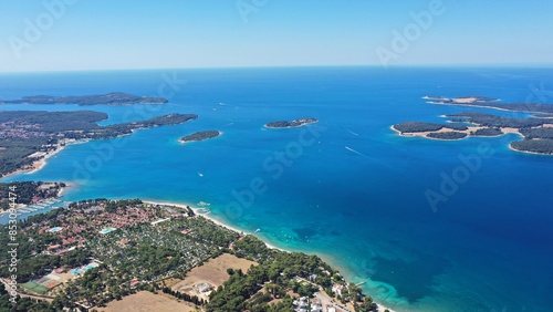 Luftbild – Fazana - Istrien Kroatien im Sommer