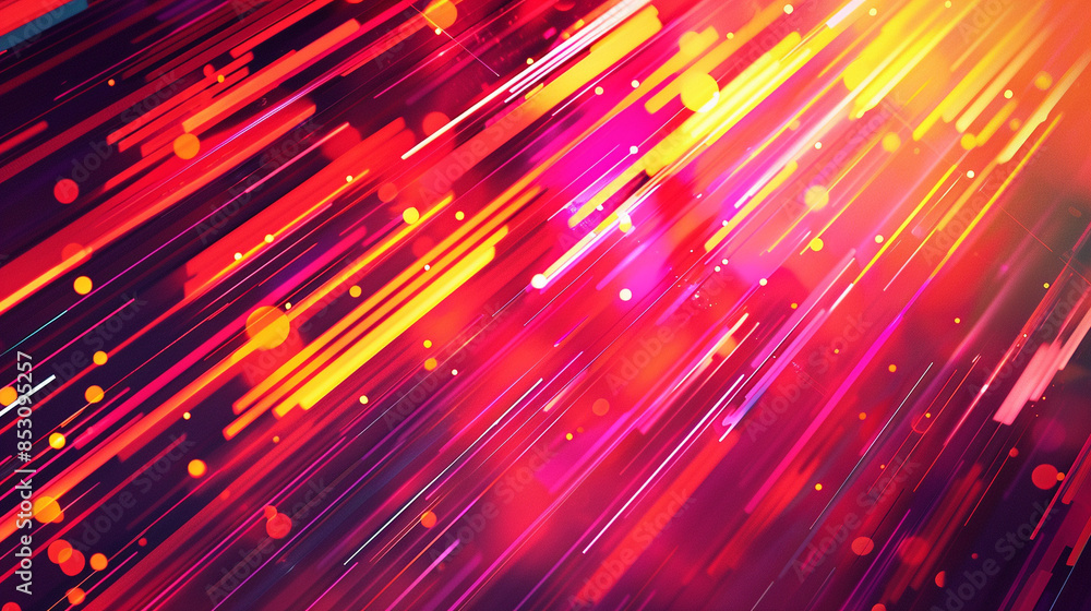 Orange and Fuchsia glowing abstract geometric lines. PowerPoint and Business background. Orange and Fuchsia glowing abstract geometric lines. PowerPoint and Business background.