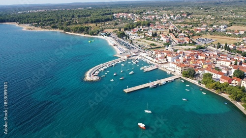 Luftbild – Fazana - Istrien Kroatien im Sommer