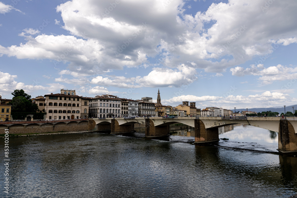 Fototapeta premium Florence. The embankment of the Arno River
