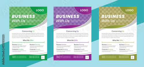 corporate flyer design template