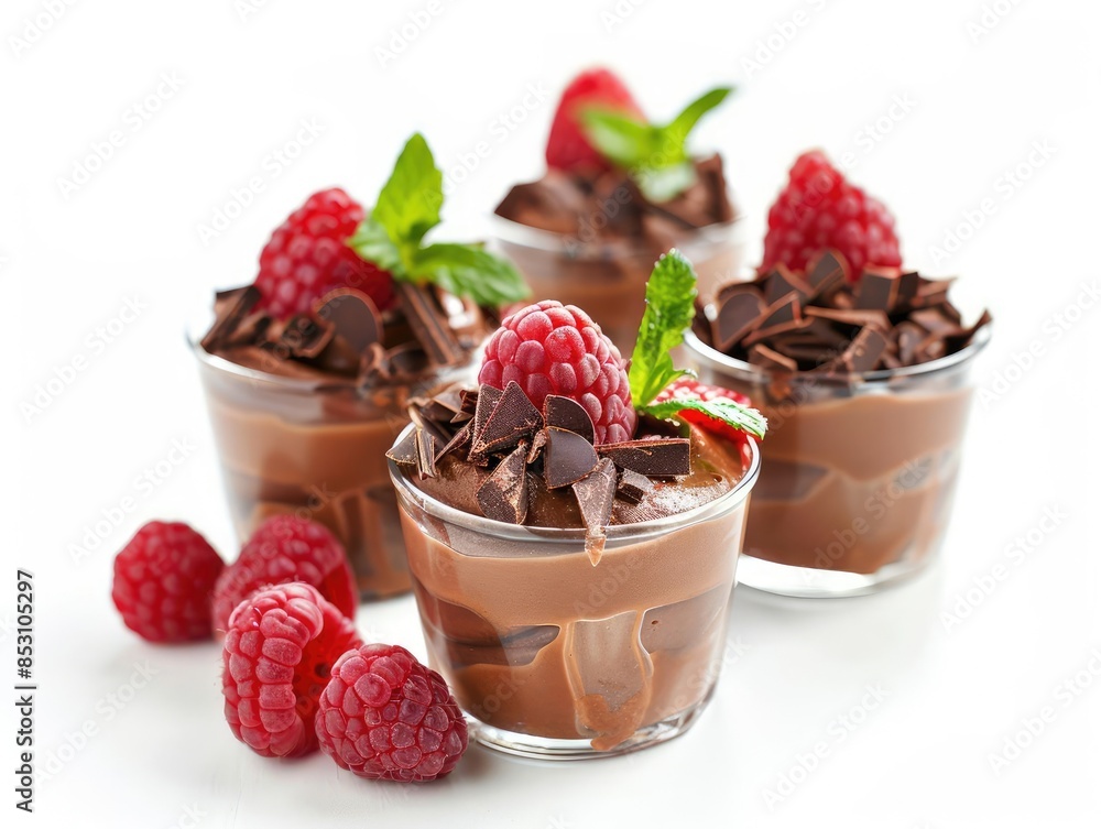 Mousse Cups Chocolate mousse in elegant cups Mousse Cups Chocolate mousse in elegant cups