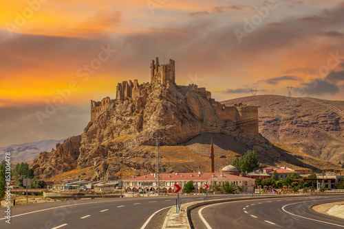 Hosap Kalesi (Castle) Van, Turkey. View on hosap castle on and the surrounding mountains of Hosap castle in Eastern Turkey. photo