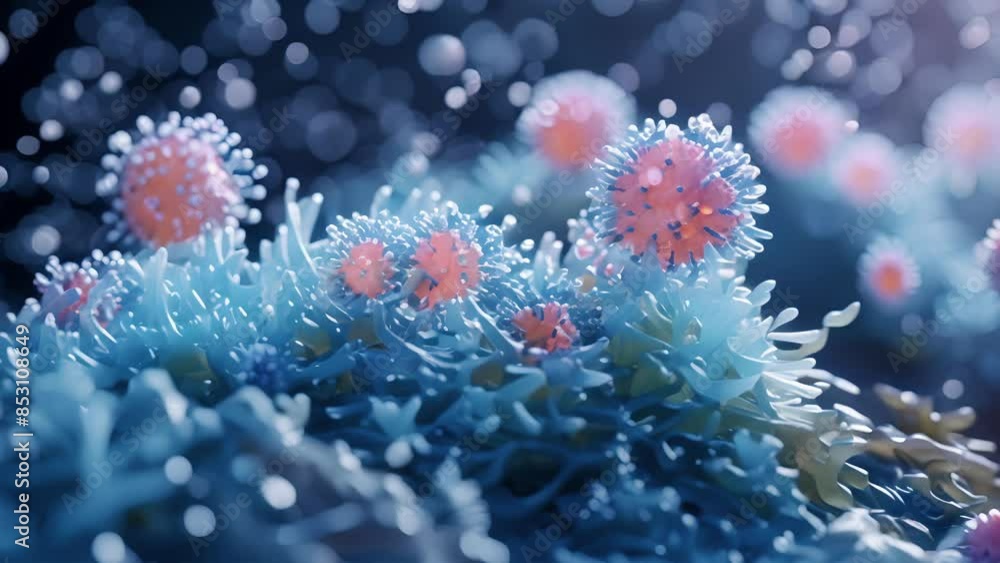 A series of Tcell receptors mounted on the surface of a Tcell resembling a weaponry system ready to combat invading pathogens. A series of Tcell receptors mounted on the surface of a Tcell resembling a weaponry system ready to combat invading pathogens.