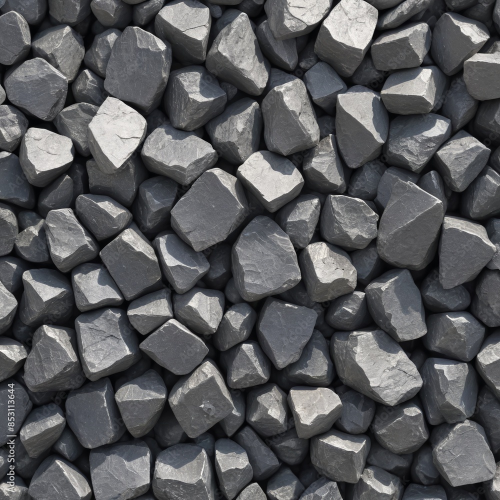 Metallic Marvel Raw Zinc Ore Closeup in Shades of Grey Metallic Marvel Raw Zinc Ore Closeup in Shades of Grey