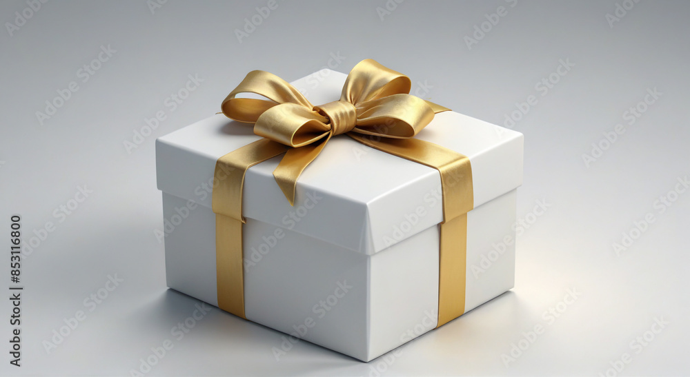 gift box with gold ribbon gift box with gold ribbon